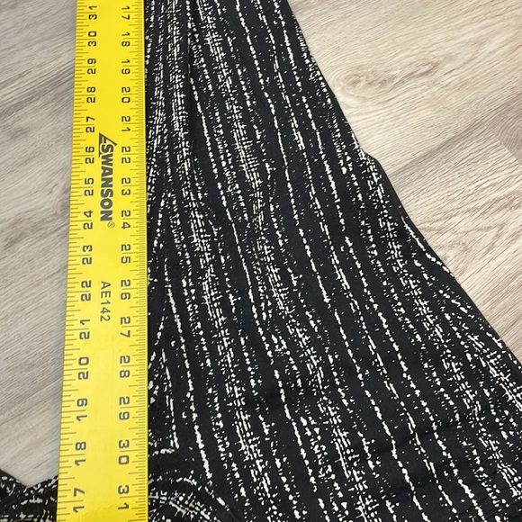 Rag & Bone Black & White Print Skinny Stretch Zip Front Leggings/Jeans Size 26 - Picture 11 of 14